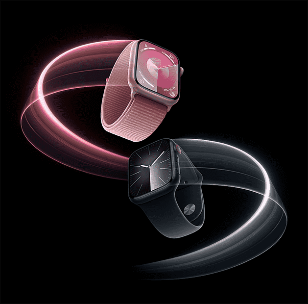 Apple Watch Series 9 หมุนไปรอบๆ อย่างเห็นได้ชัด