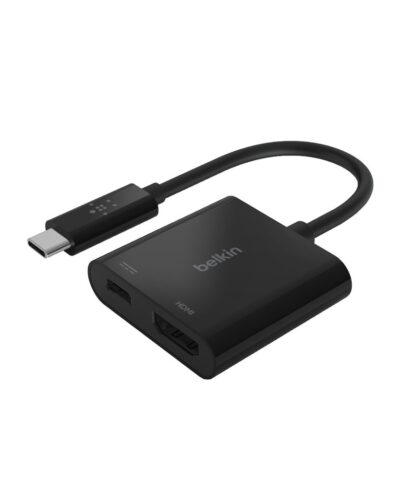Belkin USB-C to HDMI Adapter with Power Pass-Thru PD 60W - 15 cm. * Black