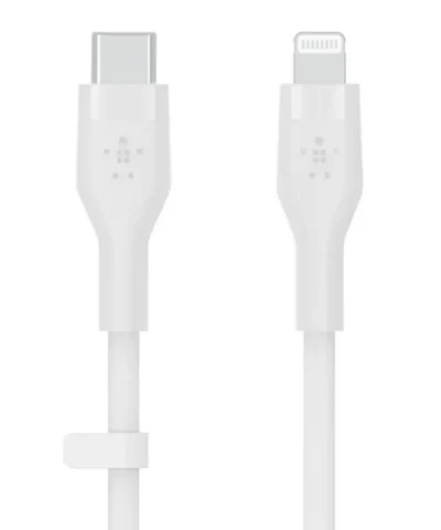 Belkin BOOST↑CHARGE™ DuraSoft Silicone Charge USB-C to Lightning Cable * 1 Meter - White