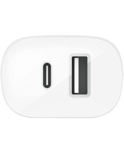 Belkin USB-C PD and PPS 1 Port 25W 9V/2.75A + USB-A 12W 5V/2.4A Wall Charger (Total Output 37W)