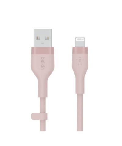 Belkin BOOST CHARGE™ DuraSoft Pro Silicone Charge USB-A to Lightning Cable with Cable Management * 1 M - Pink