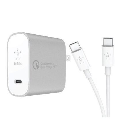 Belkin BOOST CHARGE USB-C (PD) 27W + Cable USB C to USB C 1.2M - Silver