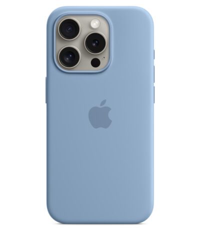 Apple iPhone 15 Pro Silicone Case with MagSafe - Winter Blue