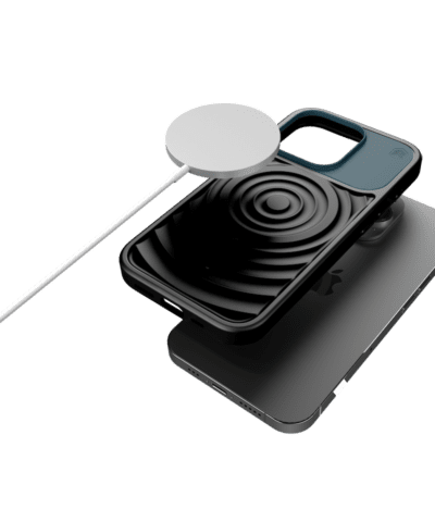 Alternative view of เคส STM reawaken ripple magsafe iPhone 15 Pro Max - black/atlantic