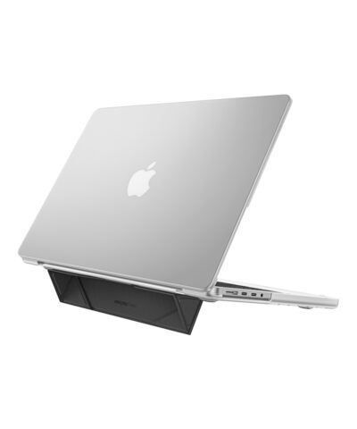AMAZINGthing Casing for Macbook Air 15 inch (2023) Marsix Pro Case With Marsix Magnetic Laptop Stand (Black)-Frost