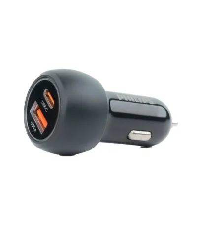 Alternative view of Philips รุ่น PD38W Car Charger Dual Port ที่ชาร์จในรถยนต์ – สี Black