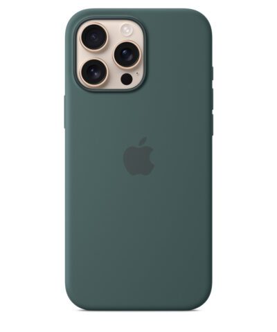 Apple iPhone 16 Pro Max Silicone Case with MagSafe - Lake Green