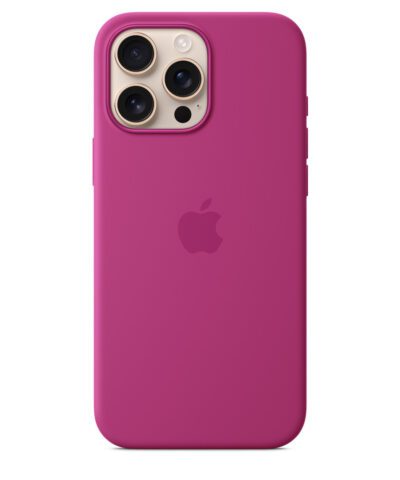 Apple iPhone 16 Pro Max Silicone Case with MagSafe - Fuchsia