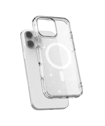 Alternative view of JTLEGEND Casing for iPhone 16 Pro Max (6.9 inch) Glitter Mag Hybrid Cushion Case - Crystal