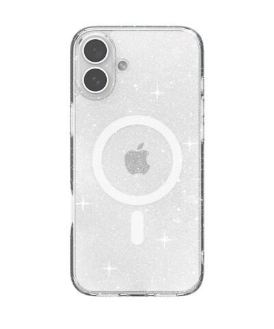 JTLEGEND Casing for iPhone 16 Plus Glitter Mag Hybrid Cushion Case - Crystal