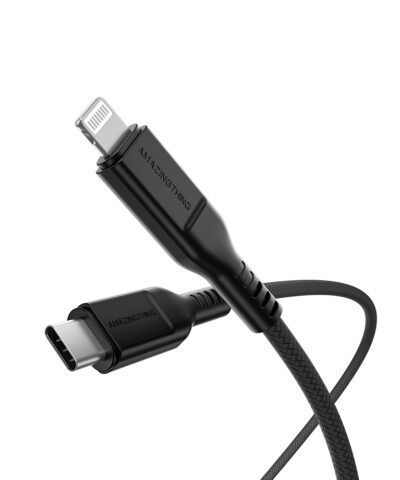 AMAZINGthing Lightning to USB-C Cable Thunder Pro 2.1M-Black