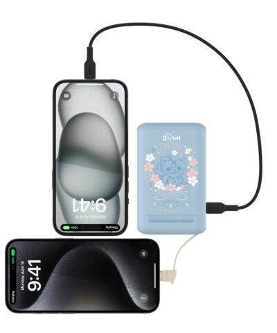 Alternative view of Power Bank BELKIN 10,000Mah BPB021QCLS-DY พร้อมสายUSB-C/สีฟ้า/STITCH
