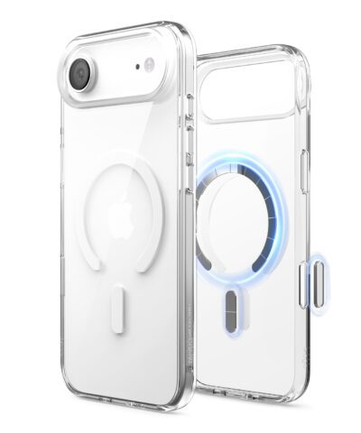 เคส Magnetic Hybrid Case (Camera Control Key Included) for iPhone Air - Clear with White MagSafe
