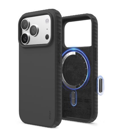 เคส Magnetic Ridge Silicone Case (Camera Control Key Included) iPhone 17 Pro Max (6.9 inch) - Black