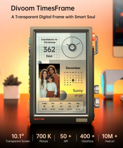 Alternative view of Divoom Times Frame - Black