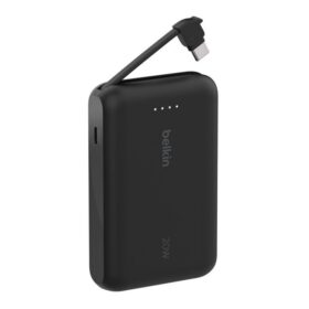 POWER BANK (พาวเวอร์แบงค์) BELKIN BOOSTCHARGE WITH INTEGRATED CABLE WITH USB-C 10000 mAh