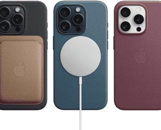 iPhone 15 showing MagSafe accessories
